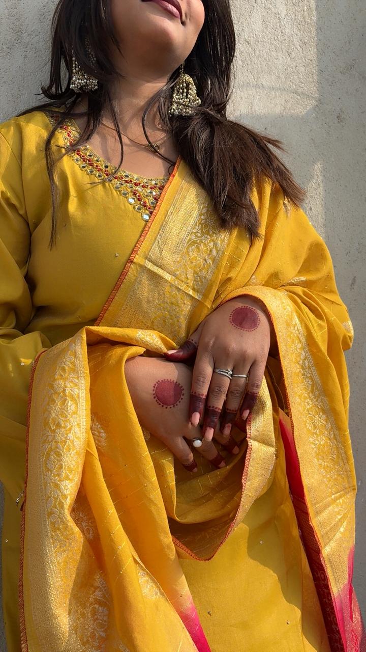 Haldi special designer suit