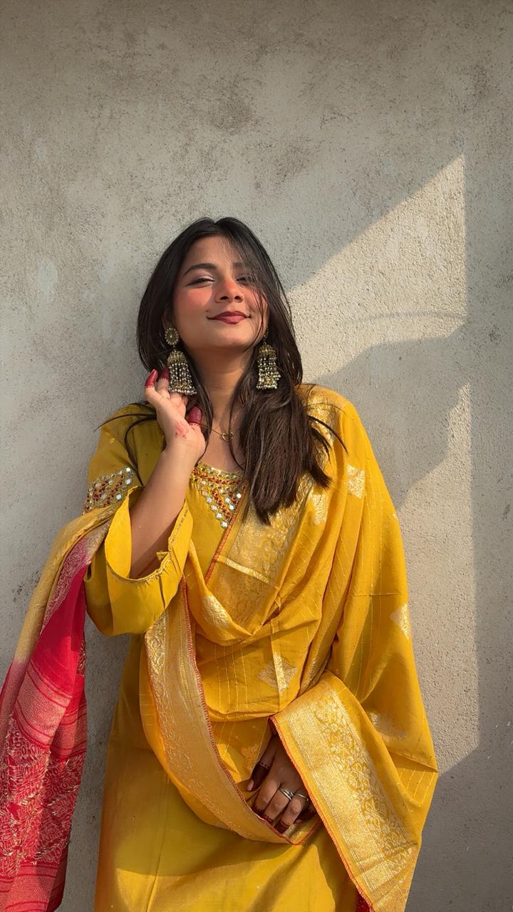 Haldi special designer suit